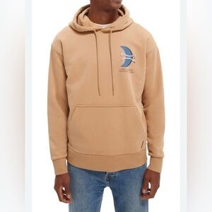 SCOTCH & SODA Organic Cotton Graphic Hoodie. XL